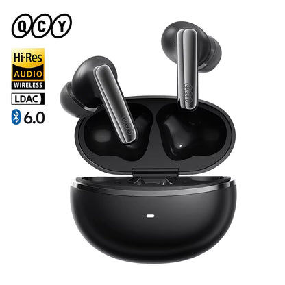 Melobuds N70 Adaptive ANC Wireless Earbuds Bluetooth 6.0 LDAC Hi-Res Audio 6 Mics Wireless Charging Earphones 50Hrs IPX5