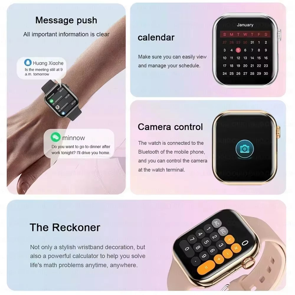 2025 GPS Smart Watch Series 10 for Apple Watch X 10 Memory Music Video Bluetooth Call Waterproof NFC Smartwatch for Android IOS