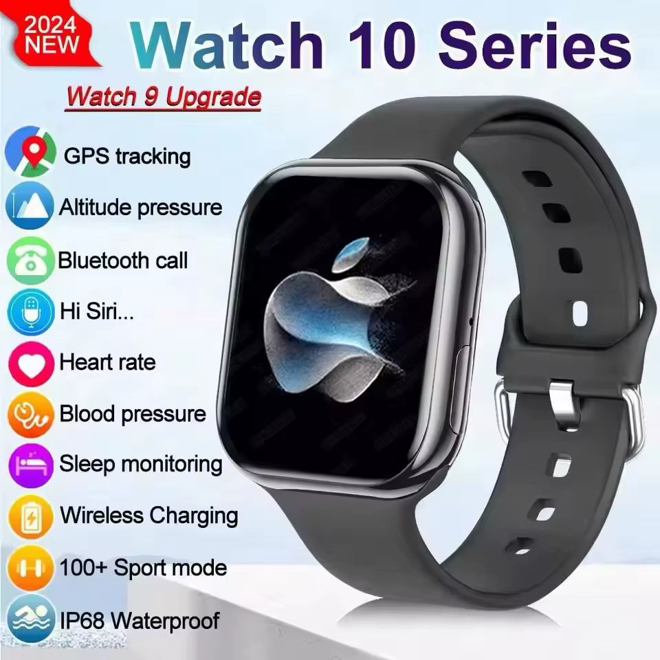 2025 GPS Smart Watch Series 10 for Apple Watch X 10 Memory Music Video Bluetooth Call Waterproof NFC Smartwatch for Android IOS